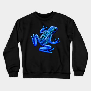 Blue Poison Dart Frog, Okopipi, Dendrobates Tinctorius Azureus Crewneck Sweatshirt